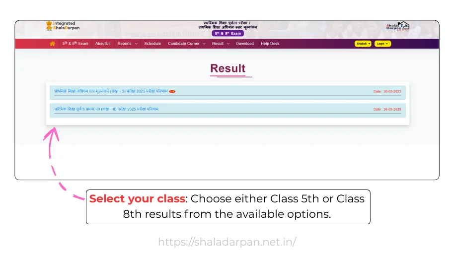 How to Check 5th & 8th Class Results